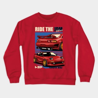 MR2 Ride The JDM Wave Crewneck Sweatshirt